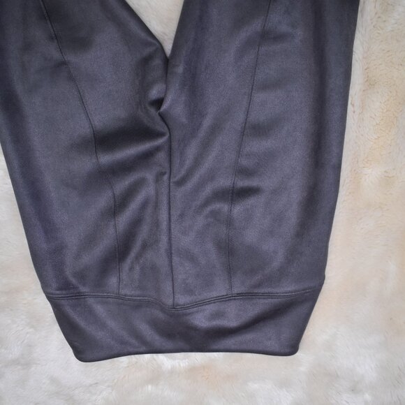 White House Black Market Faux Suede Runway Leggings Gray Size 4 Small - Picture 5 of 14